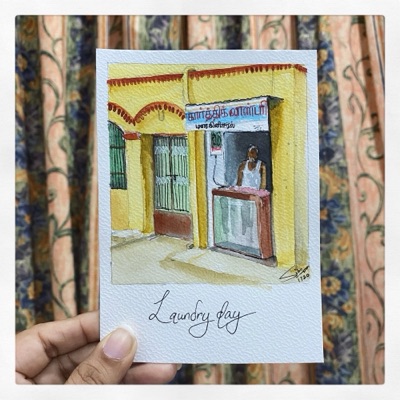 Miniature painting from the Life in Miniature series