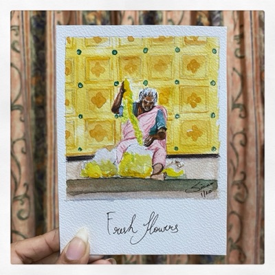Miniature painting from the Life in Miniature series