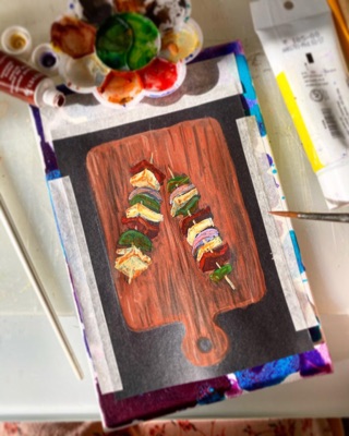 Miniature painting from the Life in Miniature series