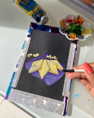 Miniature painting from the Life in Miniature series