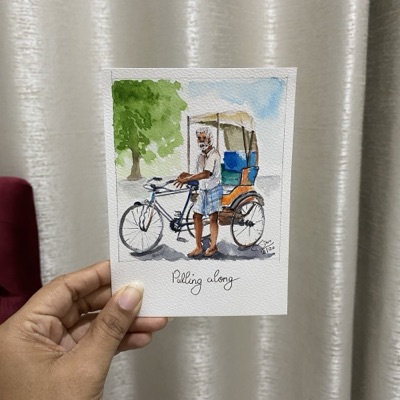 Miniature painting from the Life in Miniature series
