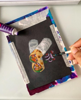 Miniature painting from the Life in Miniature series
