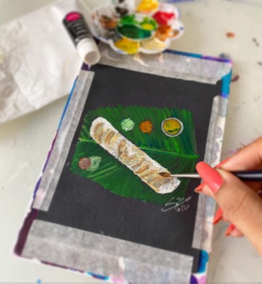 Miniature painting from the Life in Miniature series