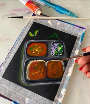 Miniature painting from the Life in Miniature series