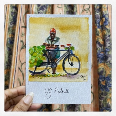 Miniature painting from the Life in Miniature series
