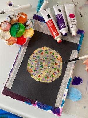 Miniature painting from the Life in Miniature series