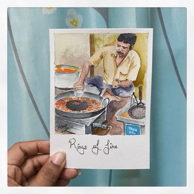 Miniature painting from the Life in Miniature series