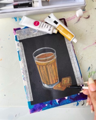 Miniature painting from the Life in Miniature series